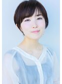 丸みショート・髪質改善・ラベンダー・白髪ぼかし