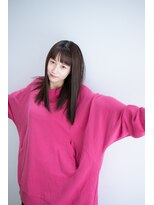 ハルフウェイ(haLfway)&nbsp;透明感ブラウン×セミロング