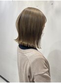 10代20代/くすみベージュ/大人かわいい/ブリーチカラー