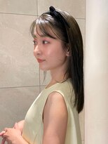 スペイディック 大阪梅田店(SPADIC)&nbsp;【SPADIC大阪】 シースルーバング×オリーブグレージュ 2