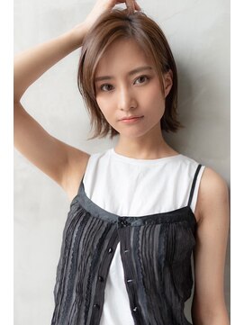 オースティン 流山おおたかの森(AUSTIN) 大人かわいい前髪セシルカットココアブラウンフリンジウェーブ