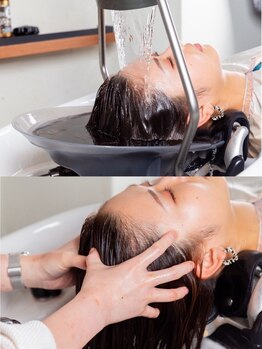 ザジ(ZAZIE)の写真/炭酸泉と頭浸浴で頭皮から美しさを。絶妙な力加減のマッサージで夢見心地なリラックスタイムを提供します！
