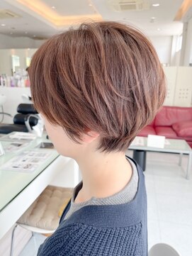ユウヘアー 師勝店(U Hair) 【U Hair】似合わせ小顔ショート/大人ナチュラルアースカラー