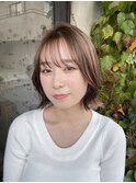 外ハネボブ×ナチュラルグレージュ
