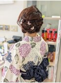 編み込みヘアアレンジ