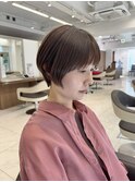 縮毛矯正ショートヘア