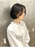 大人ボブ/黒髪/ナチュラル/ひし形ボブ/ショートボブ20代30代40代