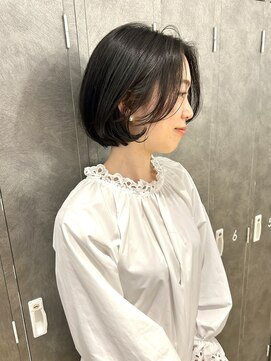 ジアン バイ ミルボン NU茶屋町+(GIEN by milbon) 大人ボブ/黒髪/ナチュラル/ひし形ボブ/ショートボブ20代30代40代