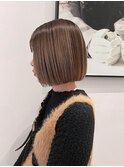 切りっぱなしタイトボブ　20代30代40代大人可愛い