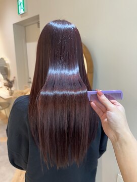 アンド ラ ブランシュ(&.La Blanche) ワンレン/黒髪カタログ/ネビージュ/小顔/髪質改善