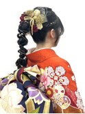 【BLUEFAIRY】成人式前撮りヘアセット★たまねぎポニーアレンジ