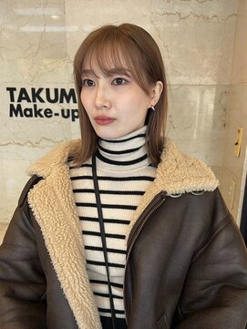 リブロ 三軒茶屋(LIBRO) ホワイトブロンド外ハネボブ美髪ミルクティーベージュ