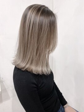 ヘアースタジオ ゼン カロン(Hair studio Zen kalon) 髪質改善/エアタッチバレイヤージュ/ピンクミルクティーベージュ