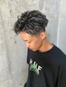 メンズカット＋パーマ+メッシュハイライトカラー￥15000～