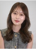 大人可愛いくびれレイヤー/20代/30代/40代/抜け感前髪