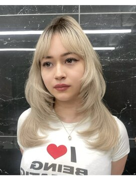 ハーパーズ 渋谷(harpers) ハイベージュレイヤーカット