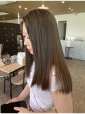 ミルクティーアッシュハイトーン透明感グレージュ