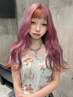 【*miyu指名限定】ダブルカラー(ケアブリーチ)+Tr_￥18000 [渋谷駅]