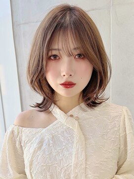 セイドット オモテサンドウ(Say. omotesando) Say.くびれレイヤーミディアムレイヤーヘーゼルグレージュ韓国風