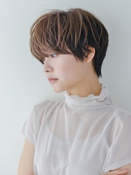 黒髪/クラゲヘアー/オリーブグレー/小顔/ココアベージュ