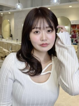 ミズチャーム(Ms.CHARM) 前髪カット/レイヤーカット/ショコラブラウン/韓国/外苑前