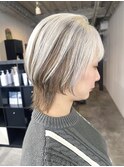 新町美容室★roots★ブリーチ★白髪ぼかし★ダブルカラー