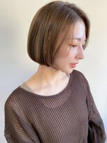 トゥーナ 表参道(tona) 大人ショート・ショートボブ・グレージュ、脱白髪染め☆