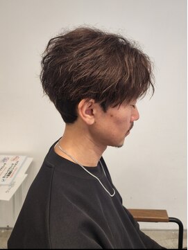 ニアウ 伊勢崎連取店(Niau) MEN’S/リバースセンターパート/ニュアンスパーマ/伊勢崎