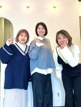 デューク リムニ(du:c Rimuni)の写真/女性スタイリスト3人の小さなサロン♪大人女性のお悩みに丁寧に寄り添います＊相談しやすいのが人気の秘訣!