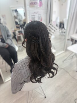 ホワイト(White) ねじりハーフツイン