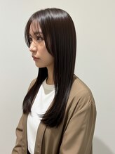 シュガー 盛岡(SUGAR)&nbsp;髪質改善巻き髪×ナチュラルブラウン艶感ブリーチなしカラー美髪