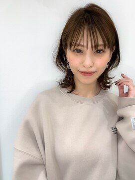 シー バイ ロンド 新宿(Sea by Lond) 【佐藤健太郎】大人かわいいベージュ毛先パーマ小顔レイヤーボブ