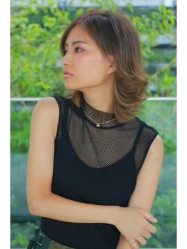 サイン ヘア イノベーション(sign HAIR INNOVATION) 大人可愛い、色気、小顔カットひし形シルエット【錦糸町】