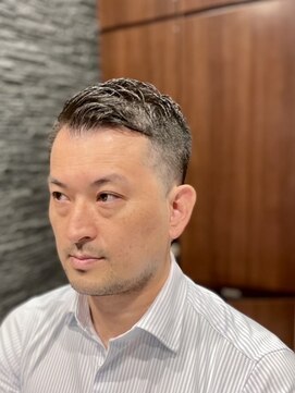 プレミアムバーバー 赤坂店(PREMIUM BARBER produce by HIRO GINZA) アップバングフェード【ヒロ銀座】六本木/理容室/フェード