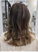 【助川】バレイヤージュ/脱白髪染め/20代30代40代ヘアスタイル