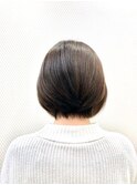 ベージュ/白髪染め/グラデーション/ショート/丸み/30代40代50代/