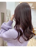 パープルカラー/韓国ヘア/ピンク