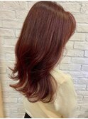 韓国ヘア×レッドカラー ◎30代40代50代