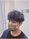 神戸メンズツイストスパイラル 波巻き シークレットパーマ