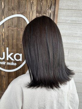 フゥカ 類家店(fuka) 【ハイライト】Olive greyge＊。