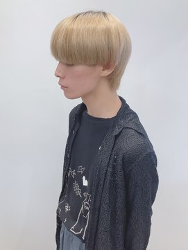 モリオフロムロンドン 松戸店(Morio from London) 【松戸 岩口】刈り上げなしハイトーンマッシュショート