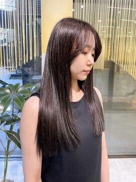 シティ(CITY) パツっとレイヤースタイル×ダークグレージュ【大塚】