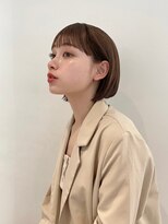 ルル 表参道(lulu.)&nbsp;【高橋弥生】ボブ　ワイドバング　ベージュカラー