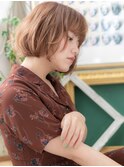★フレンチカジュアルハイライトＡラインボブ20代30代40代★10