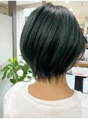 【ビリジアン☆グリーン】ショートボブ
