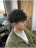 スペインカールスパイラルパーマメンズカットメンズパーマ
