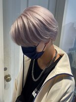 ベレーザ 渋谷(BELEZA)&nbsp;7573ニュアンスカラーアップバング短髪刈り上げハイトーンカラー