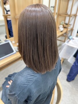 セイドット オモテサンドウ(Say. omotesando) say.こなれミディ前髪イメチェンオリーブベージュ韓国ヘアボブ