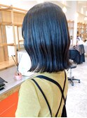 Say.ree アッシュブラック 切りっぱなしボブ 透明感カラー 学割