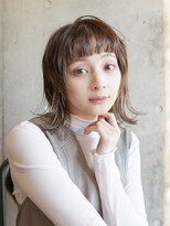 オーバーヘアー 川西店(over hair)&nbsp;スウィングショート×オレンジブラウン